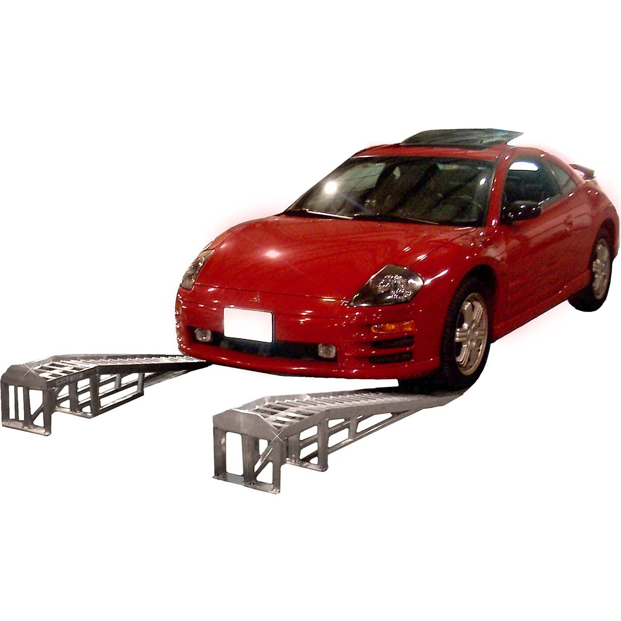 Discount Ramps, Mini-Lift Alum. Low Profile Car Service Ramps, Max. Ramp Length 66 in, Surface Width 14 in, Capacity 1500 lb, Model# ML-1066